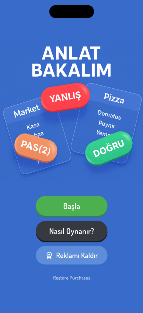 Anlat Bakalım Ana Ekran